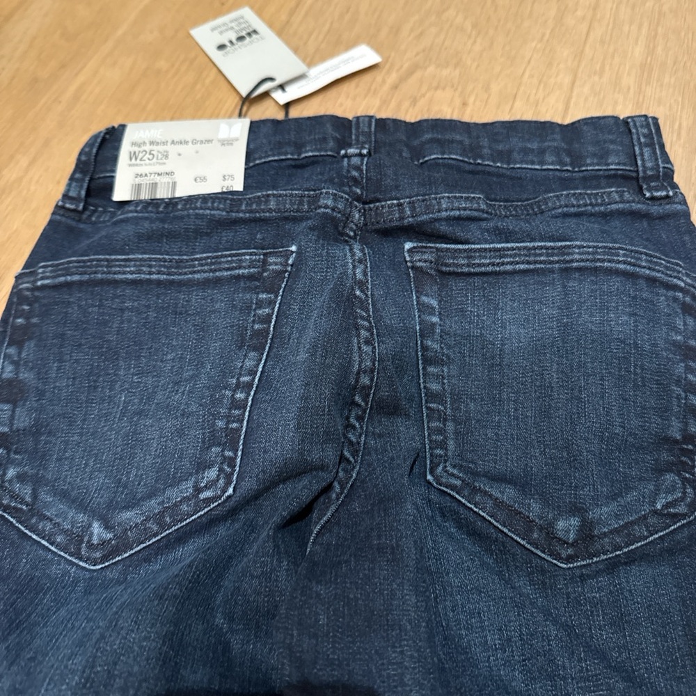 Topshop Petite Jamie high waisted skinny jeans 25”